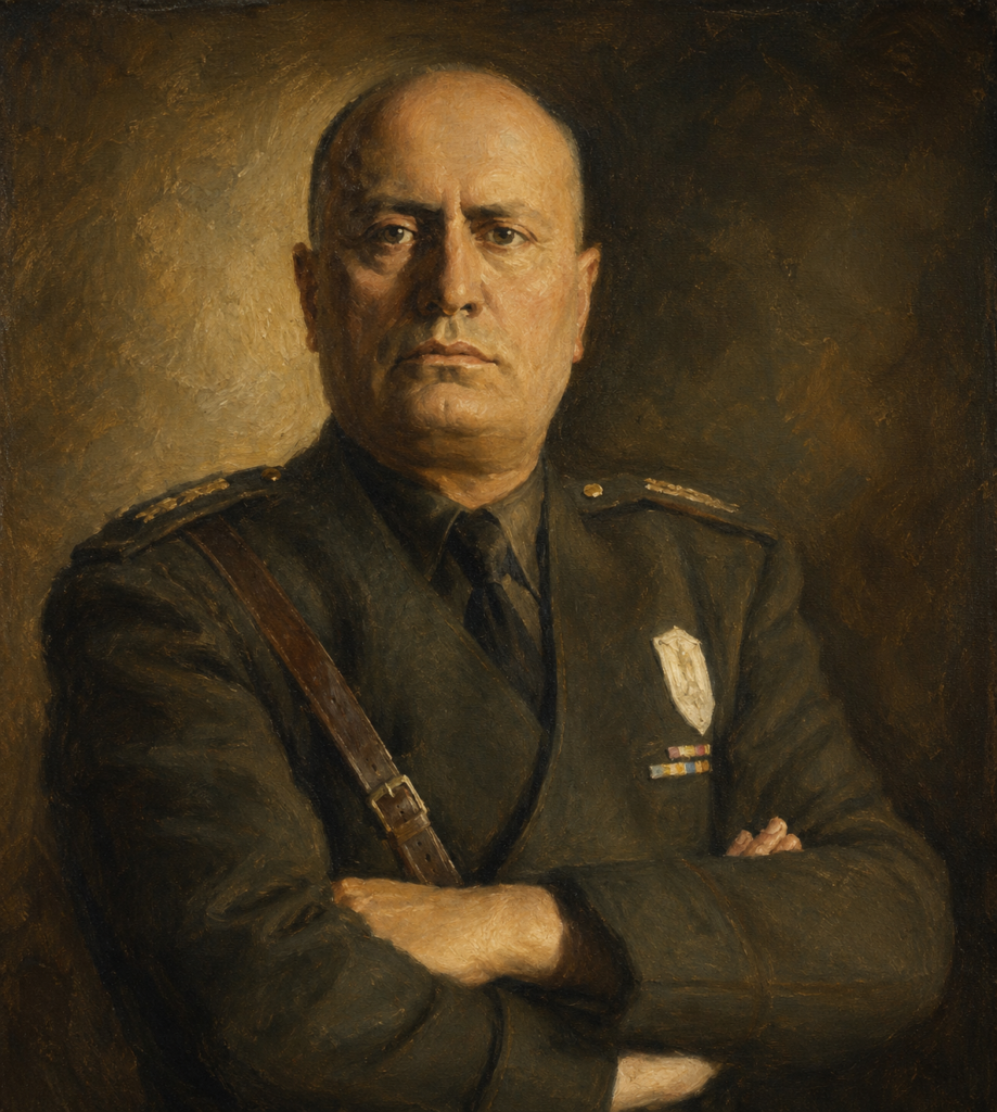 Portrait of Benito Mussolini