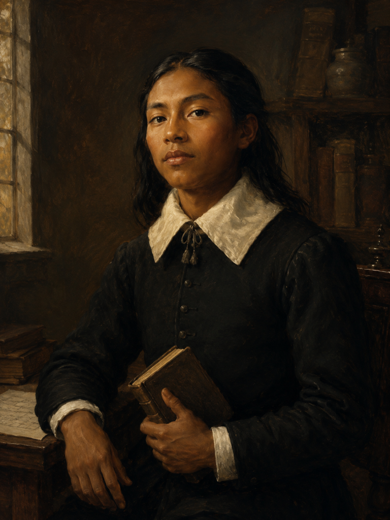Portrait of Caleb Cheeshahteaumuck