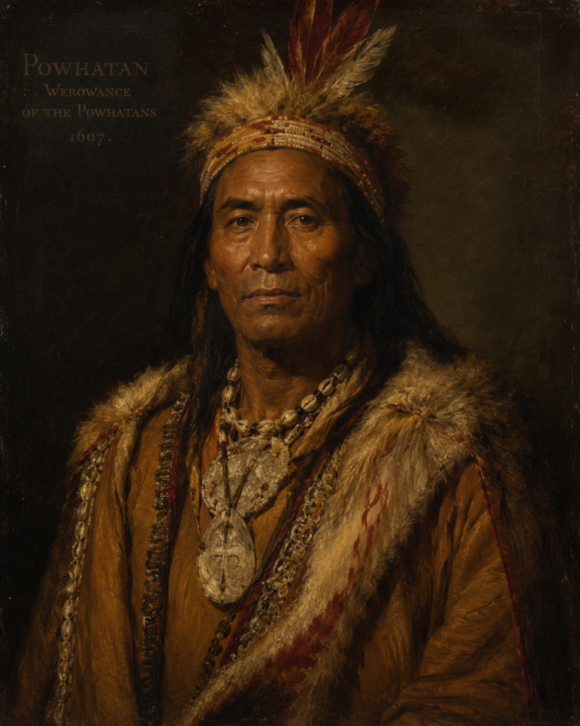 Portrait of Chief Powhatan