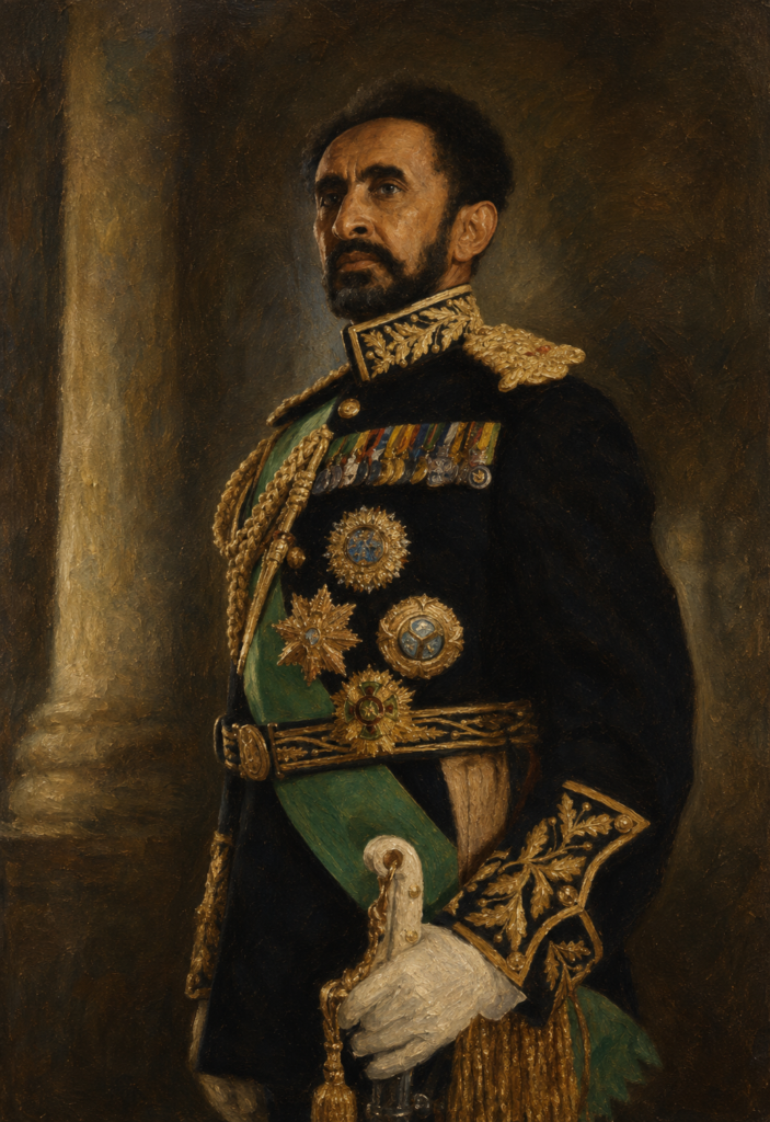 Portrait of Haile Selassie
