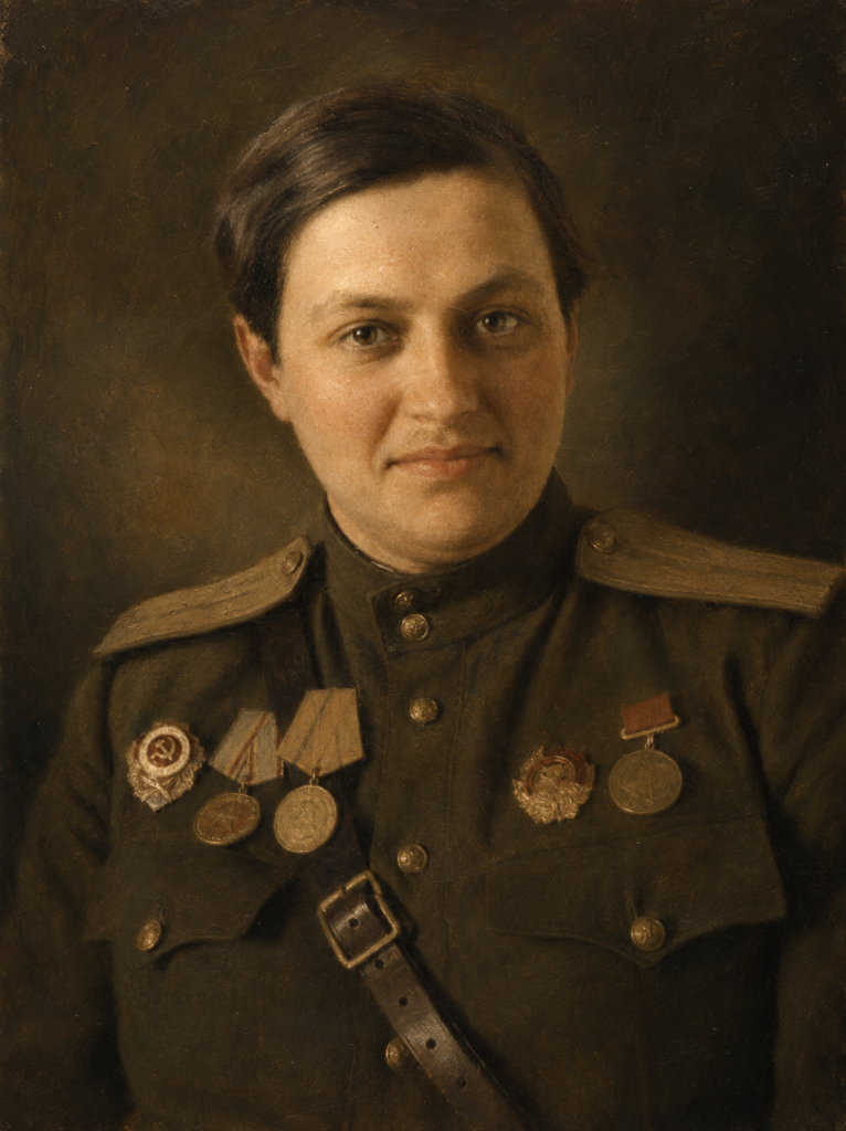 Portrait of Lyudmila Pavlichenko