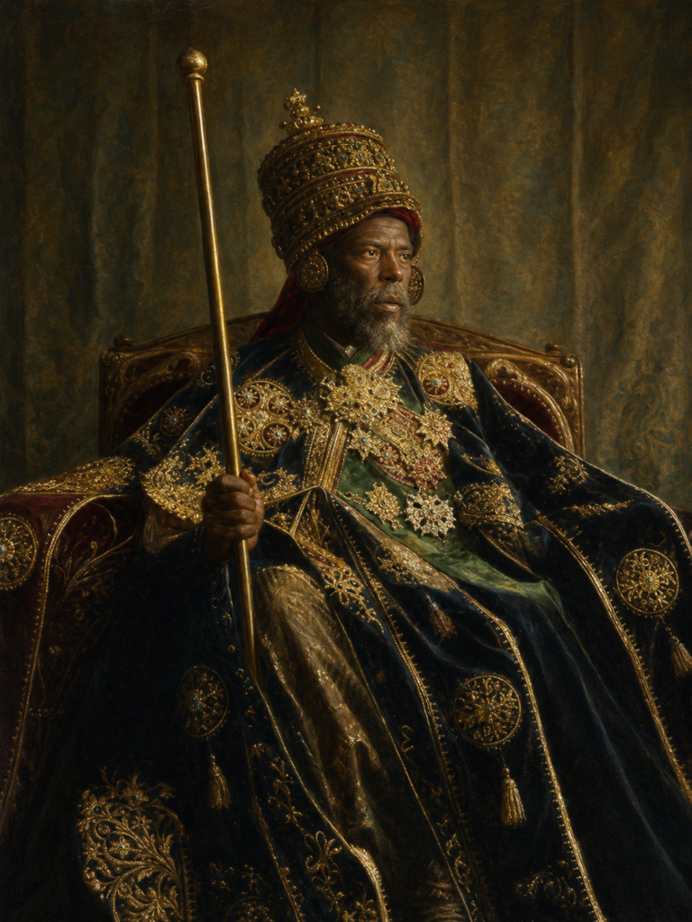 Portrait of Menelik II