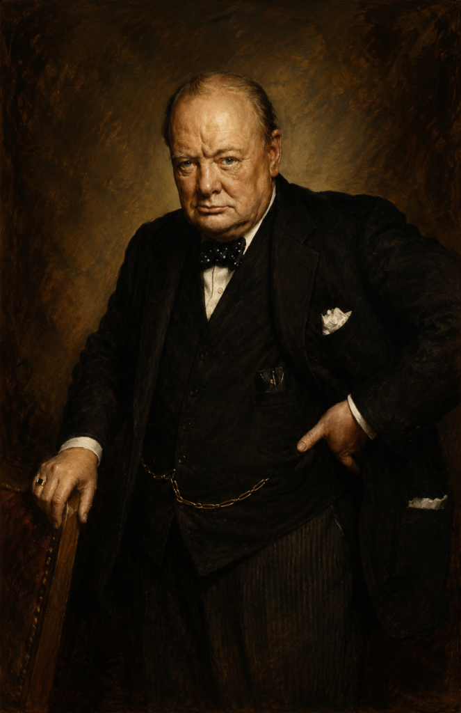 Portrait of Winston Churchill